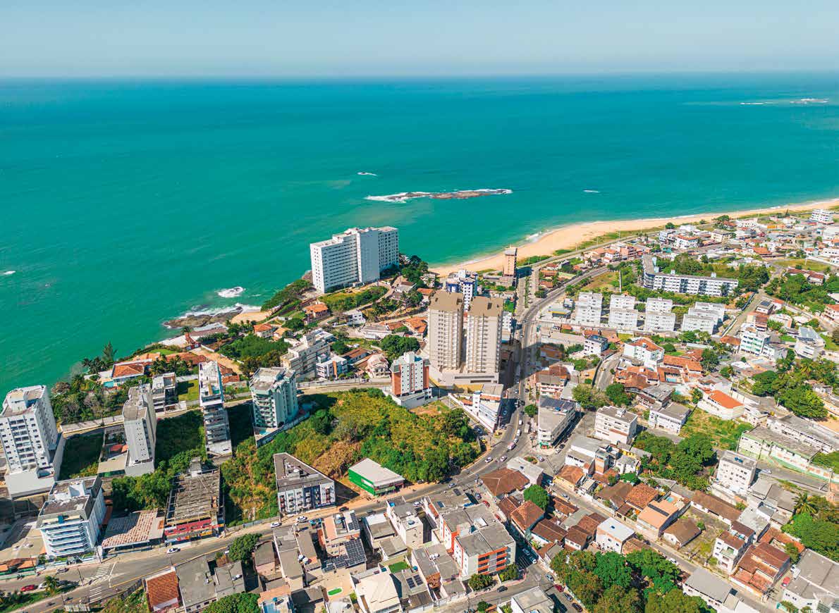 Vista da região com proximidade ao mar